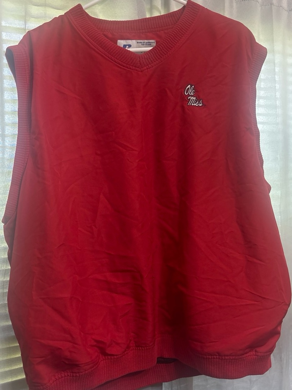 Russell Athletic Red Crewneck Pullover